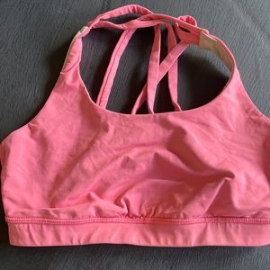 Lulu pink sports bra
